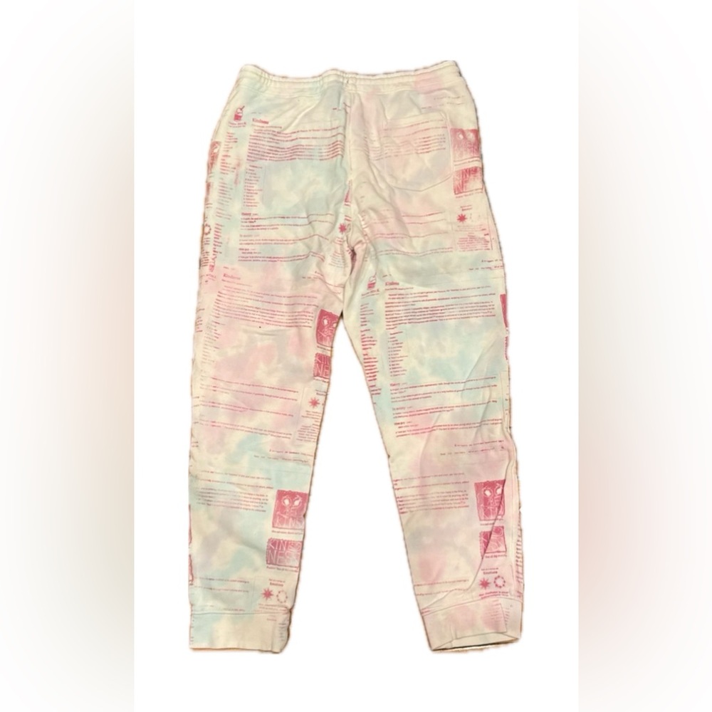 Snow Milk Graphic Print Sweatpants with Smiley Design - Picture 2 of 2
